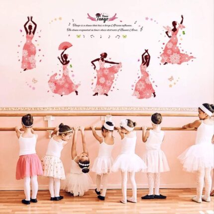 Tango Girl Dance Room Wall Stickers size 60x90 sk9327