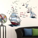 SK9310 Sailing Boat Wall Sticker [60 x 90 cm] - Image 2