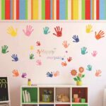 Ketsicart 1X(Color Handprint Wall Stickers, - Image 4
