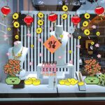 CHUI-CC Home Decoration Wall Sticker New Year Weather Decoration Painting, "Happy New Year" Living Room Bedroom Festive DIY Sticker Wallpaper Sk9157ds - Image 4