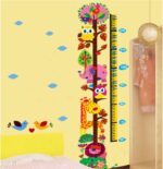Cartoon Animals Growth Chart Wall Stickers Height Measurement Removable Wall Decals Home Decor size 50x70 xh6335 - Image 2