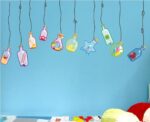 Decals Design 'Beautiful Wall Drift Bottles' Sticker (PVC Vinyl size 45 cm x 60 cm) ay919 - Image 4