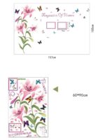 Sk9070b Pink Lily Picture Frame Wall Sticker - Image 7