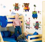 JAAMSO ROYALS DIY Carton Animal Friends Peel and Stick Self Adhesive Wall Sticker for Kids Room Bed Room Wall Decor  size 50x70 ay6043 - Image 4
