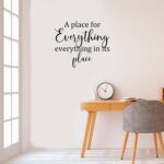 AWSN Inspirational motivational Lettering quotes Wall Decor for Women Boys Girls Kids Living Room bedroom Playroom Nursery Room Wall Stickers Decoration- A Place for Everything and Everything in - Image 4