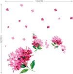 Romantic Flowers Butterflies Trees Wall Stickers Cartoon Animals Removable Wall Decals Home Decor PVC Art Mural Baby Boys Girls  size 50x70 dm570062 - Image 3