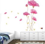 Pink Flower Wall Sticker DM570087 size 50x70 - Image 4