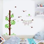 Sweet Memory Character Tree and Green Leafs of Nine Picture Frame and Two Birds for Home Wall - Image 4