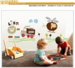Ay7011  Wall Tattoo Cartoon Super Wings Deformation Plane Robot Baby Family Decoration Anime Poster Wall Sticker - Image 2