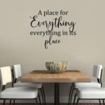 AWSN Inspirational motivational Lettering quotes Wall Decor for Women Boys Girls Kids Living Room bedroom Playroom Nursery Room Wall Stickers Decoration- A Place for Everything and Everything in - Image 3