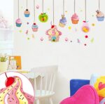 Xl8108 Colorful Cartoon Dessert Lollipops Stars Removable Wall Sticker Decal, Children Kids Baby Home Room Nursery DIY Decorative Adhesive Art Wall Mural - Image 3