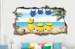 Wall Sticker Minions Poster Wall Decoration Door Sticker Home Decoration Wall Art Gift - Image 5