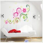 New 2024 Lp Xy8006 DIY Wall Sticker, Stickers Living Room Bedroom Sofa Backdrop Fantasy Flower Wall Stickers Decal Decoration Products Accessories - Image 3