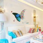 sk 36005 Butterfly Wall Decals Colorful Butterfly Painting Waterproof Sticker Removable Stickers Decor for Kids Room Decoration Home and Bedroom - Image 4