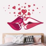 DM570065 Wall Stickers for Living Room Wall Stickers Wholesale Romantic Kiss Love Decorative Wall Stickers for Bedroom Bedroom Decor - Image 3