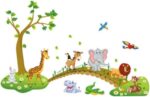 Jungle Animal Wall Sticker Living Room Home Decoration Kid Bedroom Wallpaper 1PC - Image 6