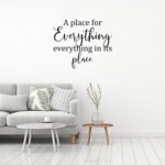 AWSN Inspirational motivational Lettering quotes Wall Decor for Women Boys Girls Kids Living Room bedroom Playroom Nursery Room Wall Stickers Decoration- A Place for Everything and Everything in - Image 5