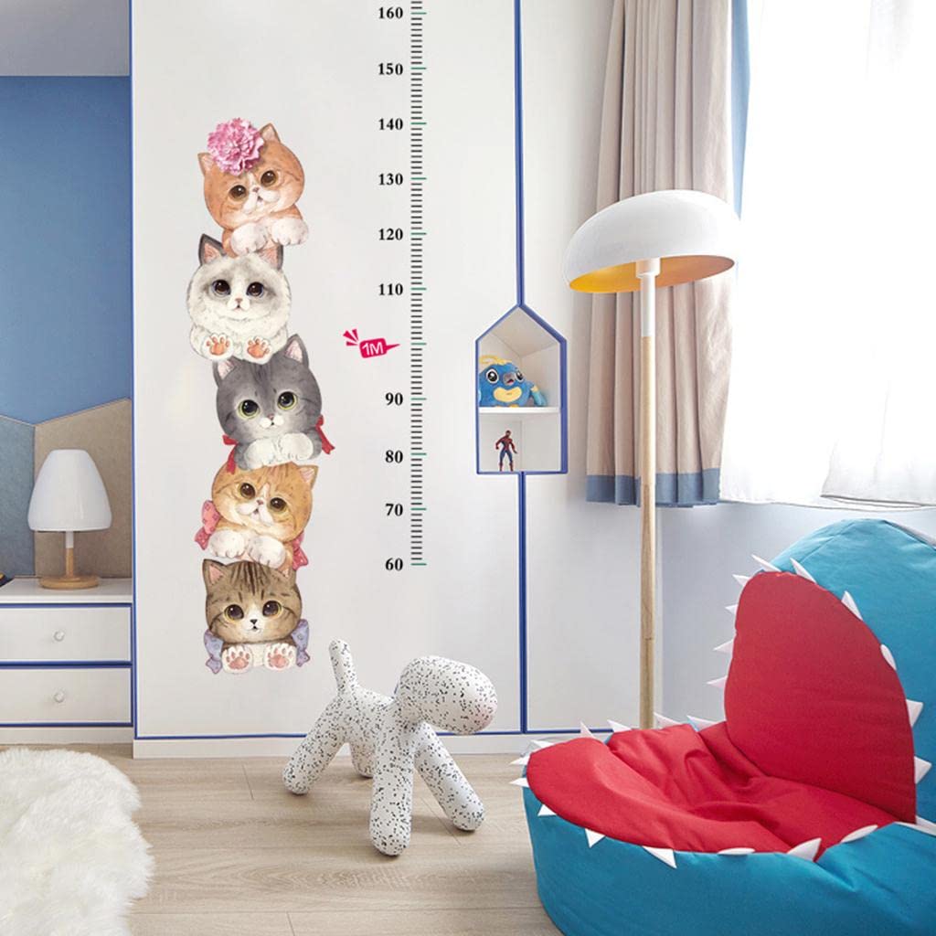 61h9vJv0lDL._SL1024 CALANDIS™ Cats Measure Growth Height Chart Vinyl Wall Sticker Decal Nursery Kids Baby | Home D?©cor size 50x70 sk7178 - Image 1