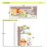 Child Height Measurement Growth Chart Tree Winnie the Pooh Owl Wall Sticker Living Room Kids Bedroom Home Decor Wall Stickers - Image 4