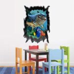 CSCH Wall Stickers Shark Dory Nemo 3D Broken Hole Wall Stickers  Ncs1438 - Image 3
