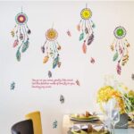 3D color wall stickers you go as you come, feather dream catcher, , waterproof sticker poster size  50*70 sk7021