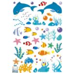 Xy8047 GlobalNiche® Sea Ocean Animal Dolphin Fish Wall Window Decor Vinyl Decal Kid Rome Sticker - Image 4