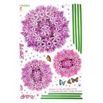 Ketsicart Flower Butterfly Print Adhesive Wall Sticker Decal Wallpaper 90 x 60cm - Image 3