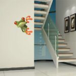 1Pcs Toilet Lid Covers Sticker Green Frog Funny Bathroom Toilet Seats Decorative Decal Car Toilet Seat Sticker Toilet Seat Clear 17cm x 18cm - Image 3