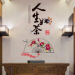 XL8293 Wall Stickers Painting Life Such as Tea Chinese Style Famous Self Adhesive Living Room Dormitory Sofa Background Wall Study Office Wallpaper - Image 4