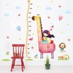 Girl Giraffe Height Measurement Wall StickersXL8246 - Image 3