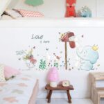 Elephant & Rabbits Nursery Wall Stickers size 50x70 sk7185 - Image 2