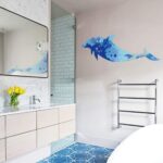 GaoF Pegatinas de Pared de delfín Azul para niños y niñas, calcomanías de Vinilo extraíbles Autoadhesivas para Pared, decoración del hogar DIY - Image 2
