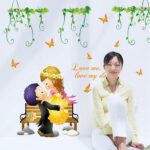 Imported Wall Sticker Wedding Decorative Decal Wall Decoration Home Decor Sticker size 50x60 sk7001 - Image 3