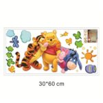 Tc1068 Winnie The Pooh Friends Wall Stickers for Kids Rooms Decorative Sticker Adesivo De Parede Removable PVC Wall Decal - Image 3