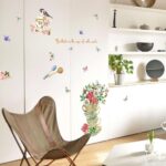 Trees Flowers Butterfly Wall Stickers Cartoon Animals Heart Shaped Wall Decals Home Decor  sk7114 size 50x70 - Image 4