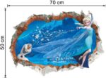 Frozen Cartoon Character Wall Sticker Diy Wall Paper Children's bedroom Living Office Decoration Can Remove - Image 5