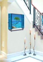 3D Blue Fake Landscape Wall Sticker Sk9059b - Image 3