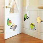 Interior color sticker "Parrots and a soccer ball" size 50x70 cm mj7015 - Image 2