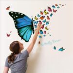 sk 36005 Butterfly Wall Decals Colorful Butterfly Painting Waterproof Sticker Removable Stickers Decor for Kids Room Decoration Home and Bedroom - Image 3