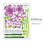 Wall Decal Love Flowers Butterflies English Letters Home Sticker Paper Removable Living Dinning Room Bedroom Art Picture Murals DIY Stick Girls Boys Kids Nursery Baby Decoration size 45x60 ay650b - Image 5