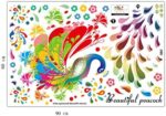 Lichi Beautiful Peacock Wall Sticker Xl 8191. - Image 4