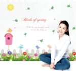 Cartoon Butterfly Flower Wall Stickers for Picture Frames Height Measurements Removable Wallpaper size 50x70 sk7008 - Image 2
