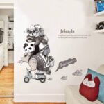 Cartoon Forest Animals Wall Stickers For Kids Rooms  Childrens Playroom Decoration - Image 2