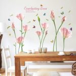 floral-butterfly-wall-sticker-removeable-sk9112b size 60x90 - Image 3