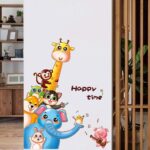 Animal Cartoon Wall Sticker Multicolour - Image 2