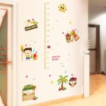 BEST OF BEST Beach Party Height Measurement Wall Sticker Home Decal Removable PVC Murals Wallpaper Girls Boys Kids Baby Nursery Bedroom Living Room Bathroom Kitchen Window Playroom Decor - Image 2