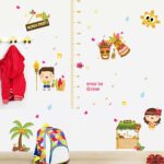 BEST OF BEST Beach Party Height Measurement Wall Sticker Home Decal Removable PVC Murals Wallpaper Girls Boys Kids Baby Nursery Bedroom Living Room Bathroom Kitchen Window Playroom Decor - Image 3