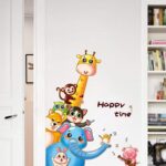 Animal Cartoon Wall Sticker Multicolour - Image 3