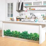 JAAMSO ROYALS Green Grass with White Flower Stickers for Walls of Home, Wall Sticker for Living Room, Wall Stickers for Home, Wall Painting Stickers, Living Room Wall Stickers size (50 CM X 70 CM) sk7152 - Image 3