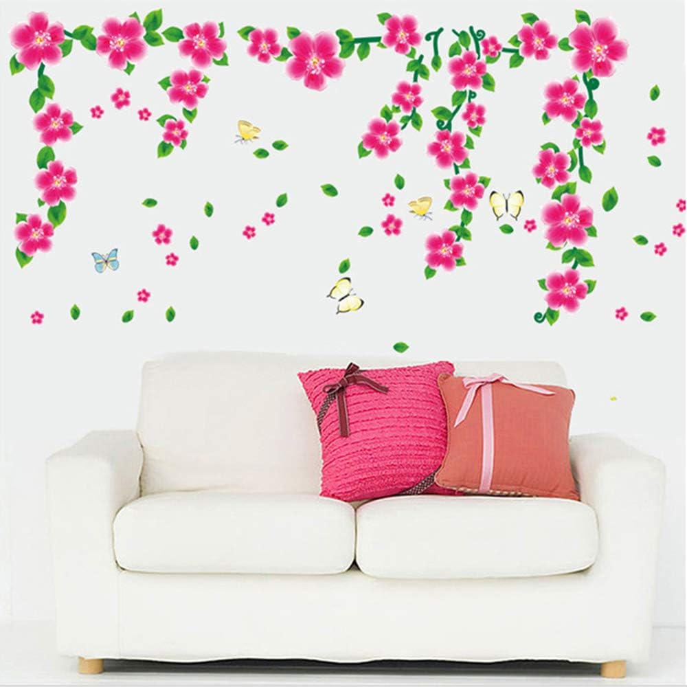 61oufLnq4DL._AC_SL1000 Ketsicart Flower Pattern Family Home Removable Wall Sticker Mural Decor - Image 1